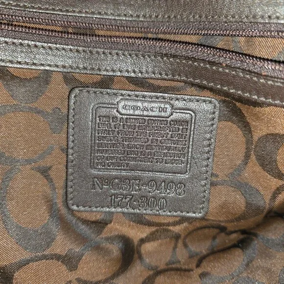 Ultra Rare numbered 2003 Coach Suede Hobo (177 of 300) 9498 Italian Y2K Handbag! - Picture 7 of 10